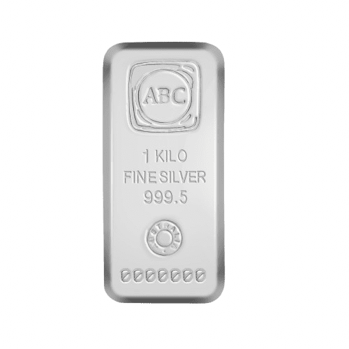 1kg Cast Silver Bar (999.5+ Fine Silver)